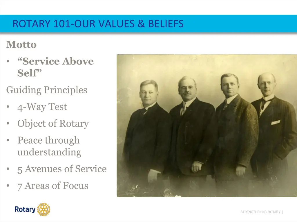rotary 101 our values beliefs
