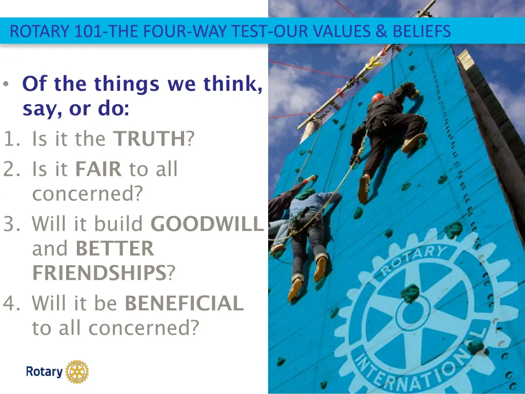 rotary101 4 way test rotary 101 the four way test