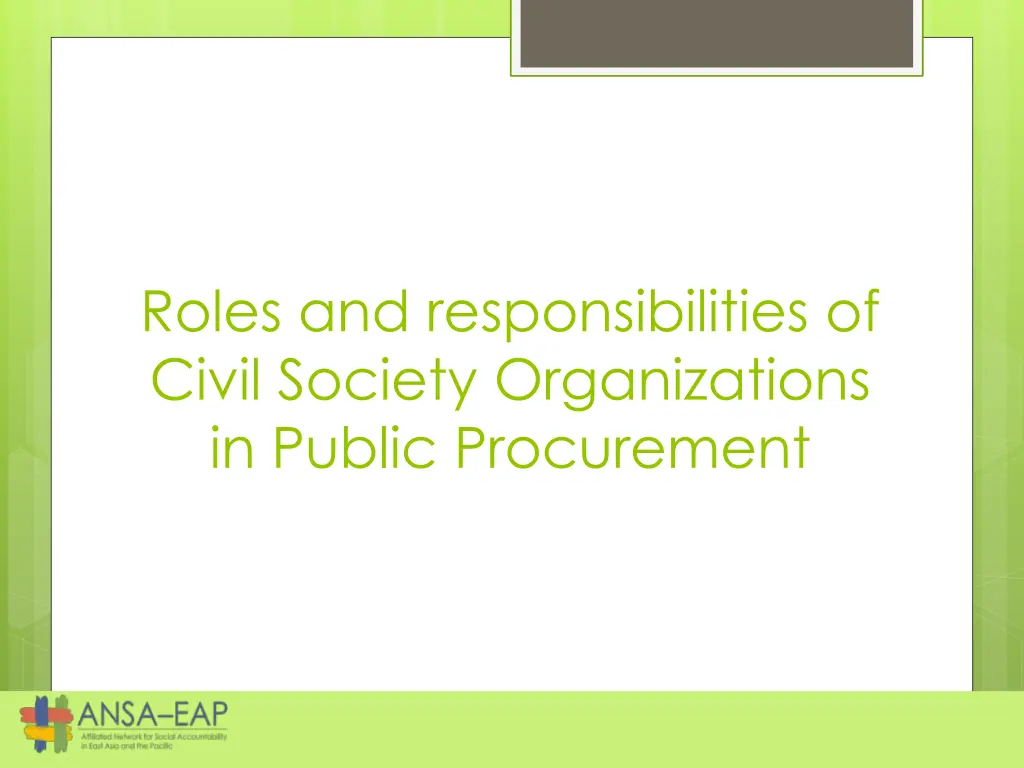 roles and responsibilities of civil society