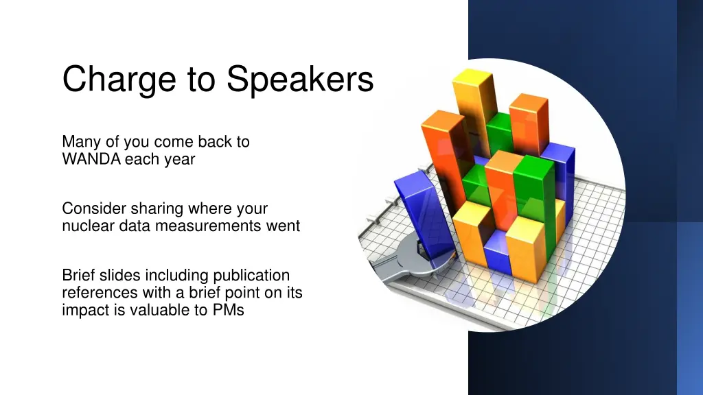 charge to speakers