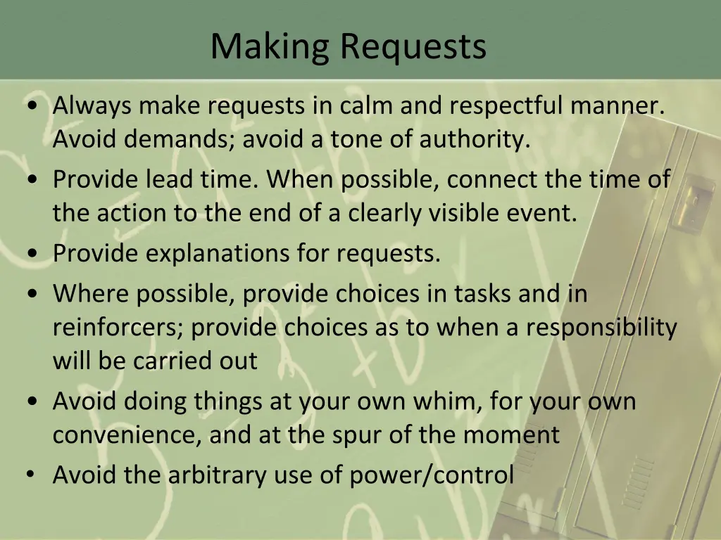 making requests