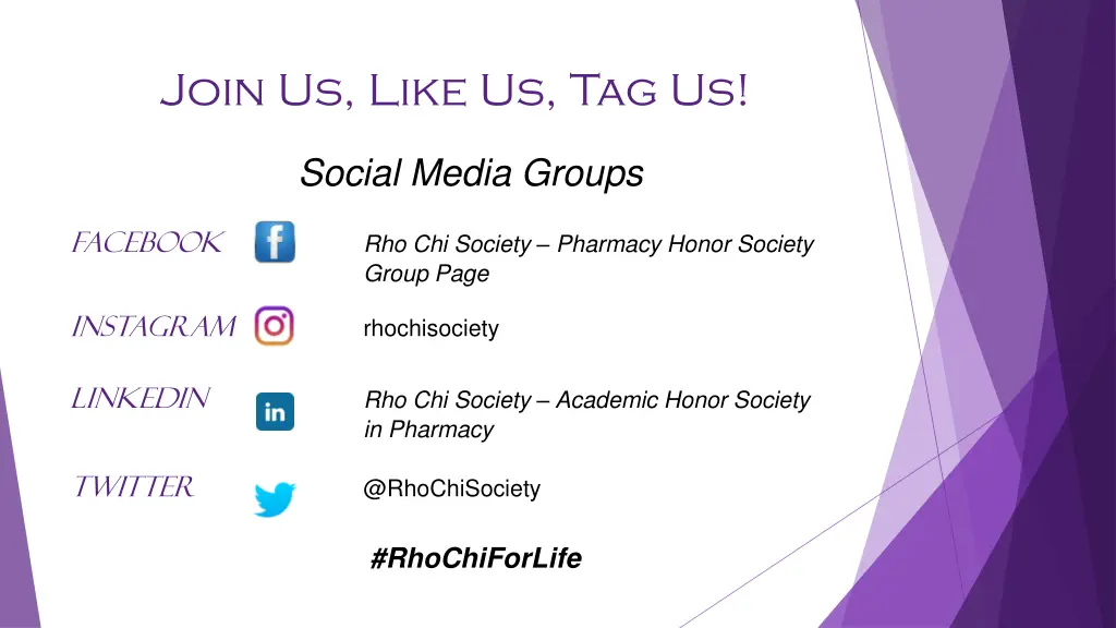 join us like us tag us