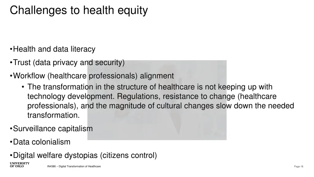 challenges to health equity 1
