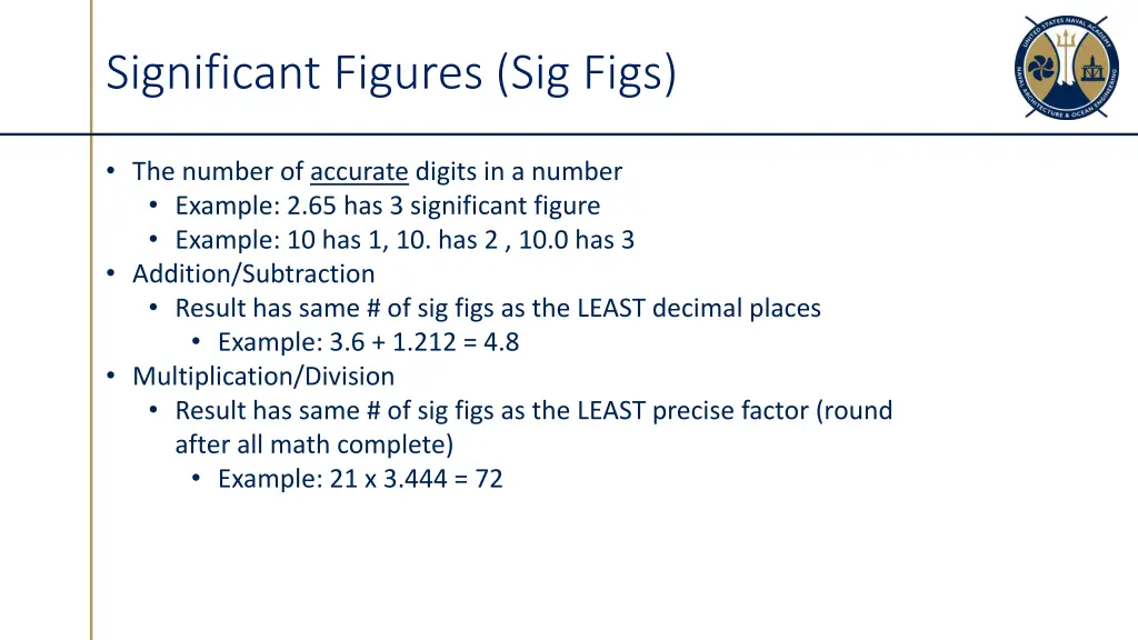 significant figures sig figs 1