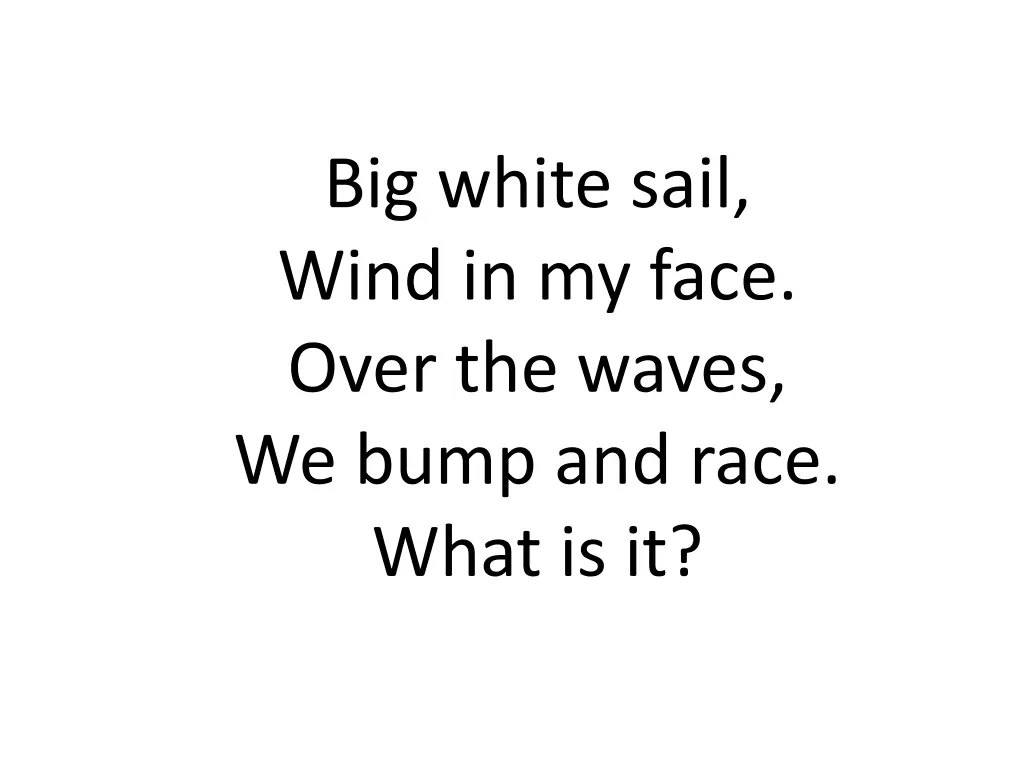 big white sail wind in my face over the waves