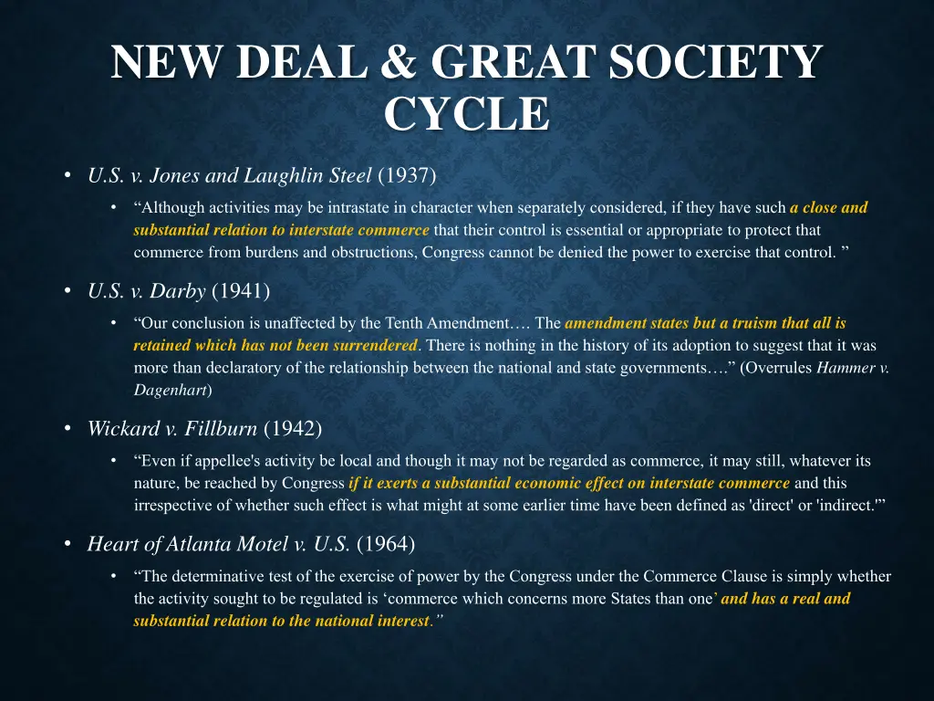 new deal great society cycle