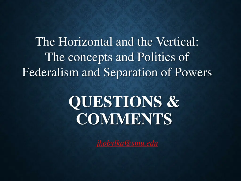 the horizontal and the vertical the concepts 2