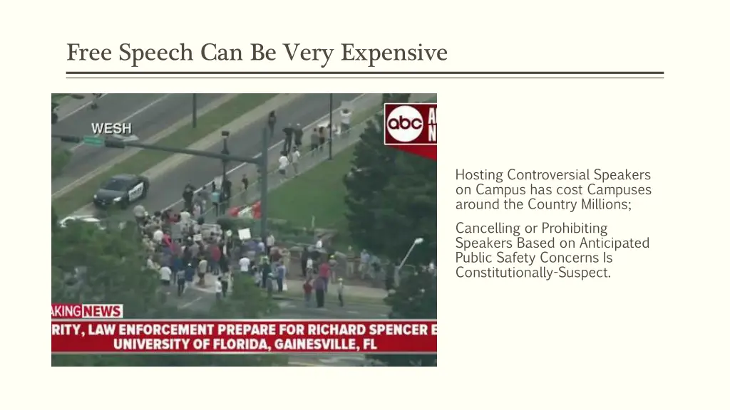 free speech can be very expensive