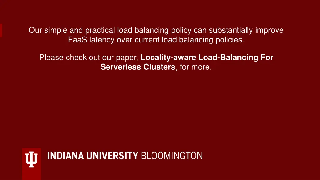 our simple and practical load balancing policy