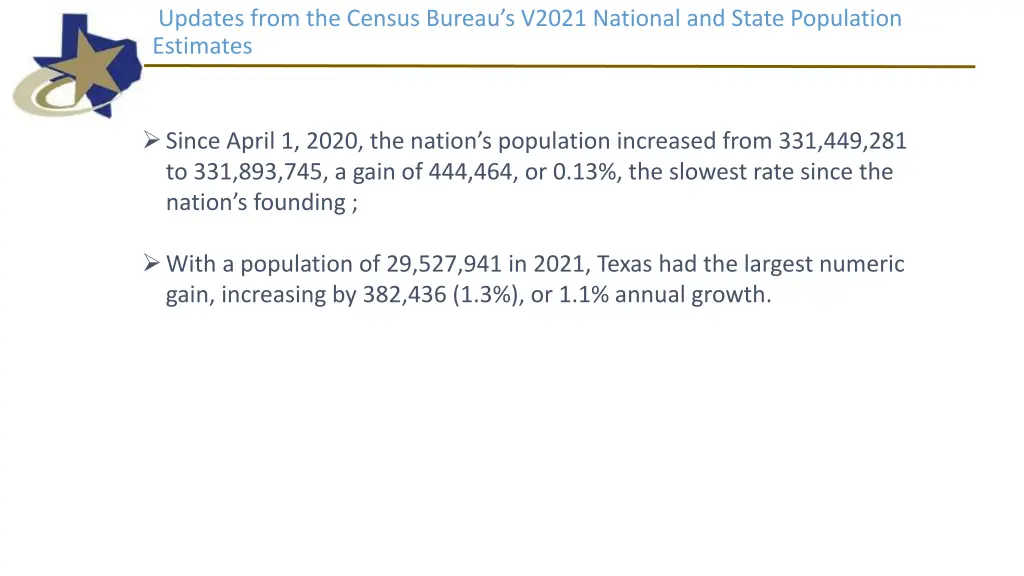 updates from the census bureau s v2021 national