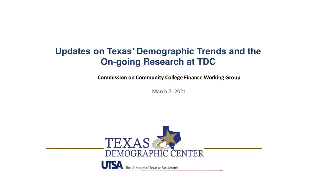 updates on texas demographic trends