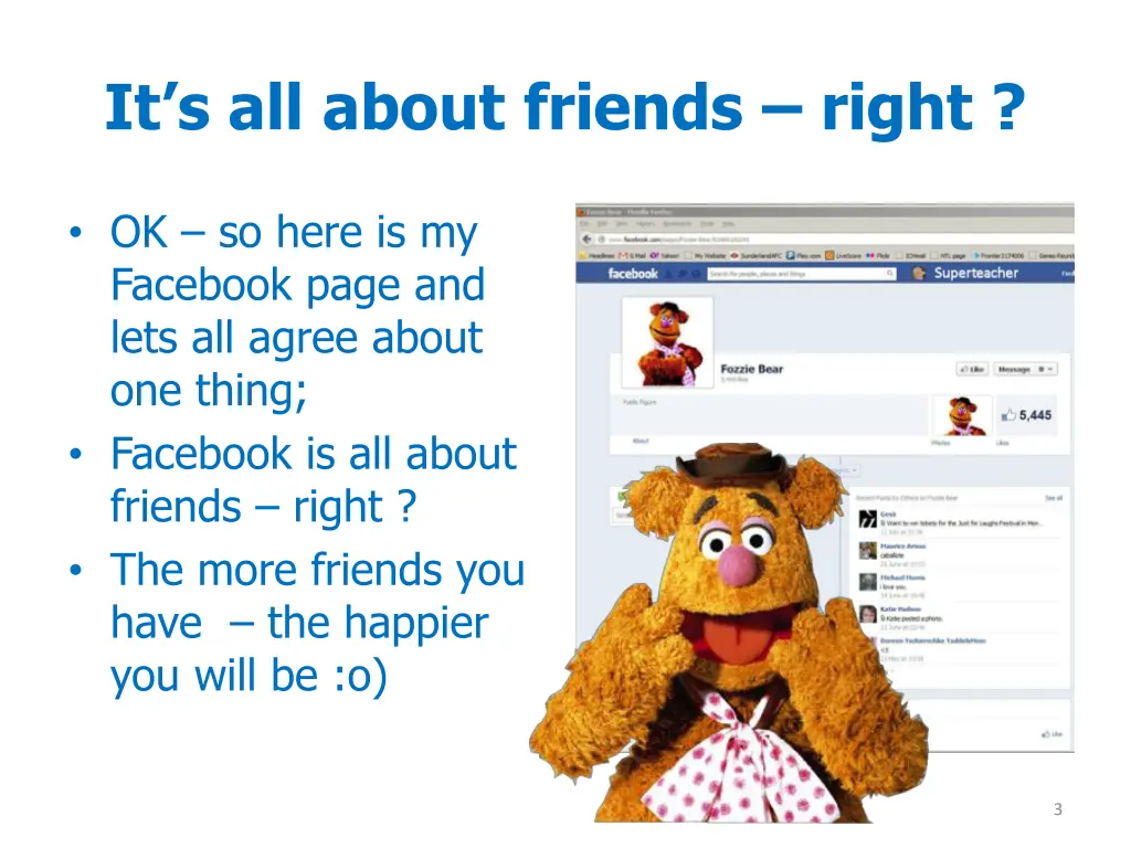 it s all about friends right