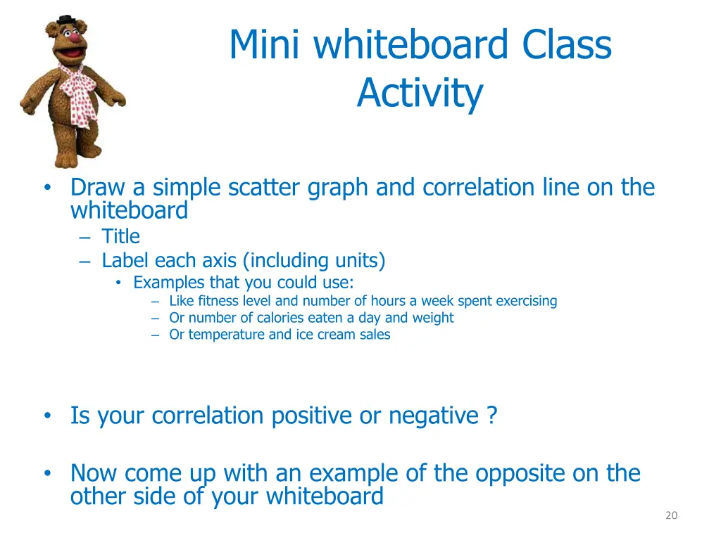 mini whiteboard class activity