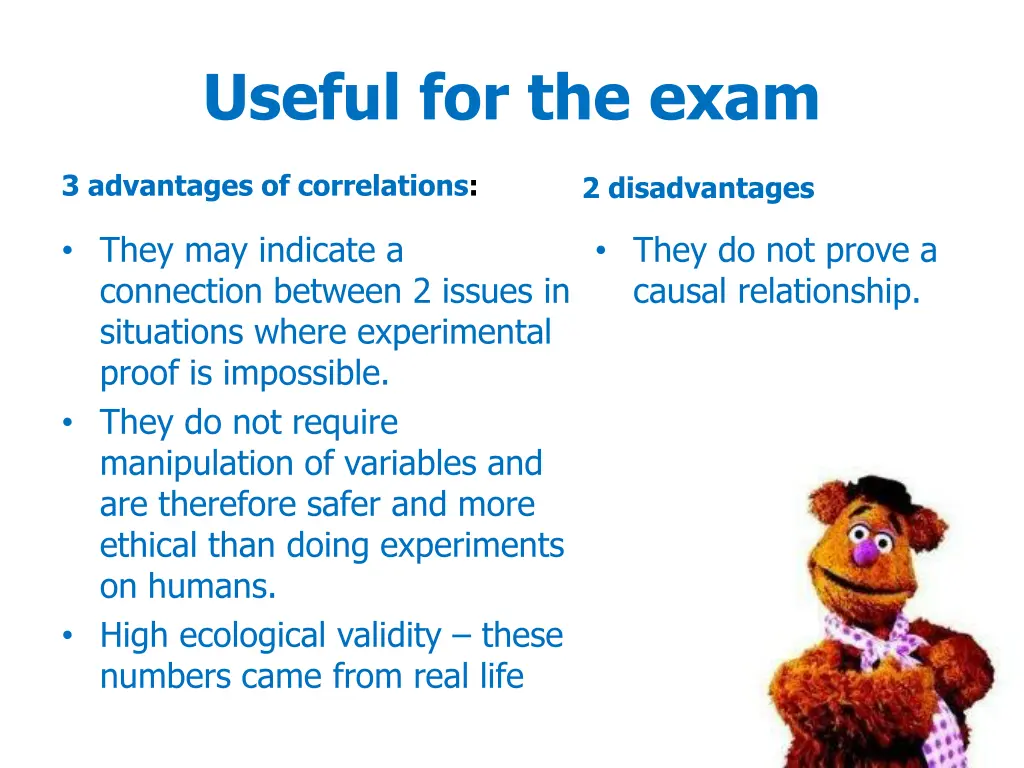 useful for the exam
