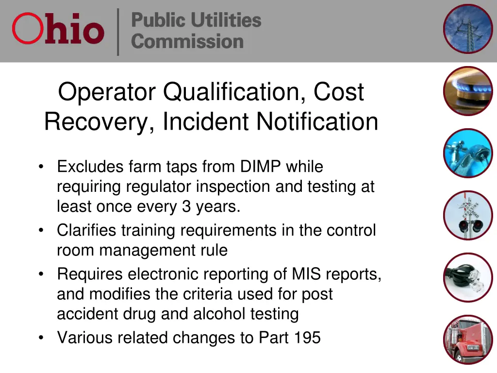 operator qualification cost recovery incident 2