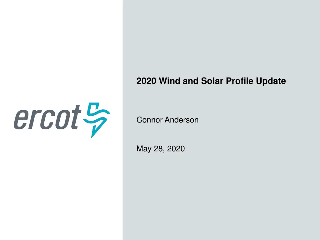 2020 wind and solar profile update