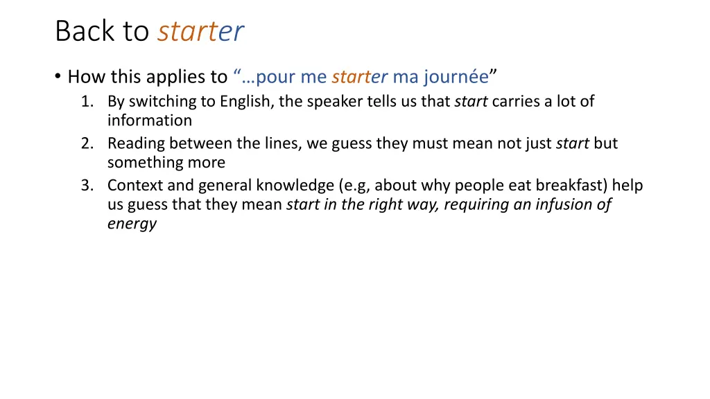 back to starter 2