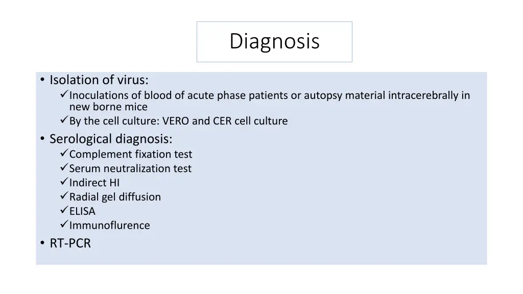 diagnosis