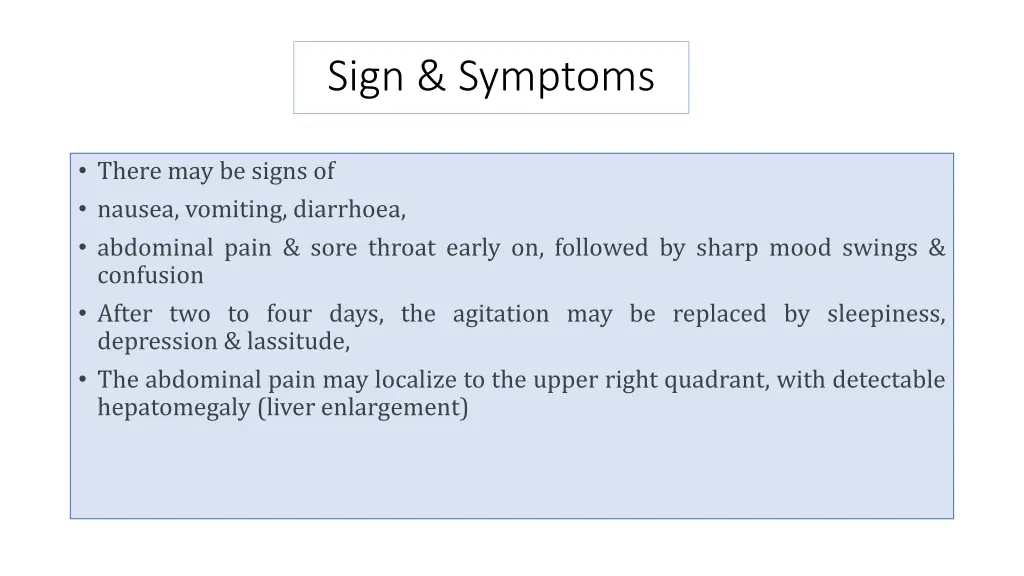 sign symptoms 1