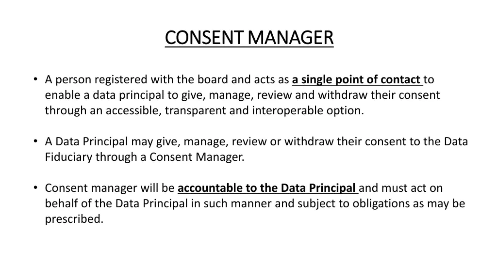 consent consent manager manager