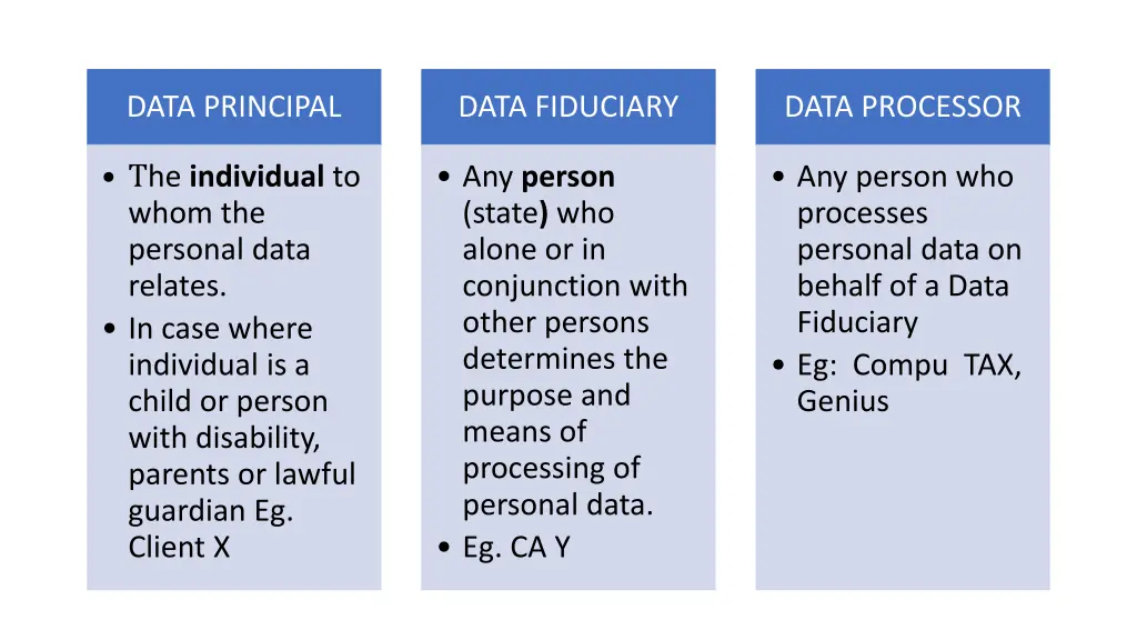 data principal