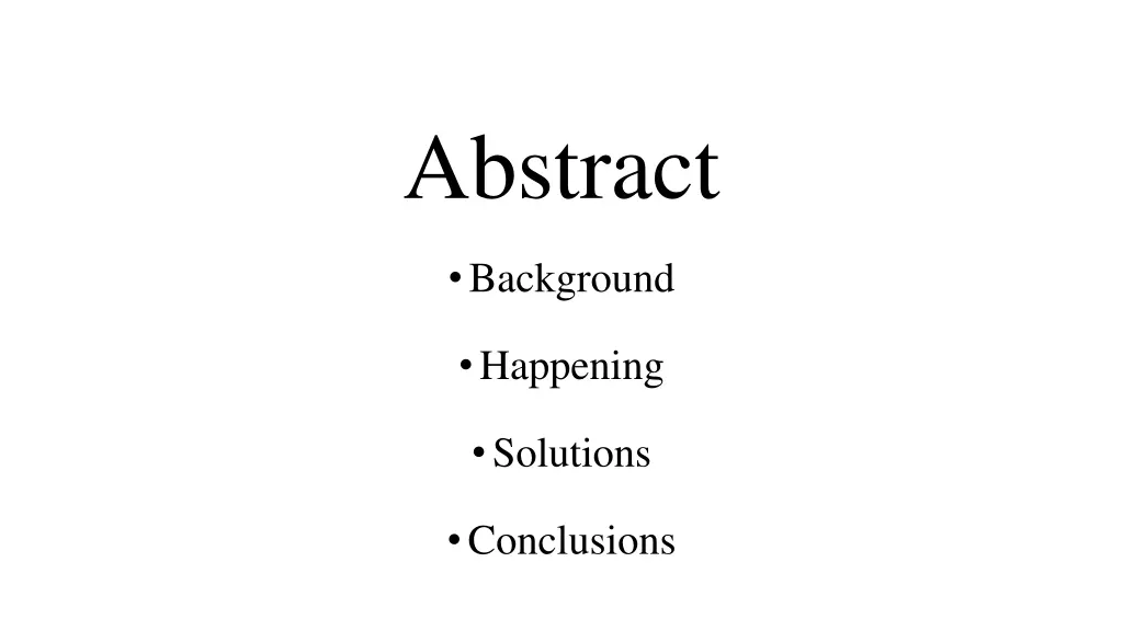 abstract