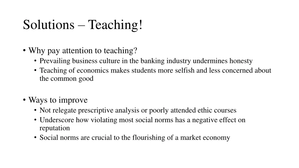 solutions teaching