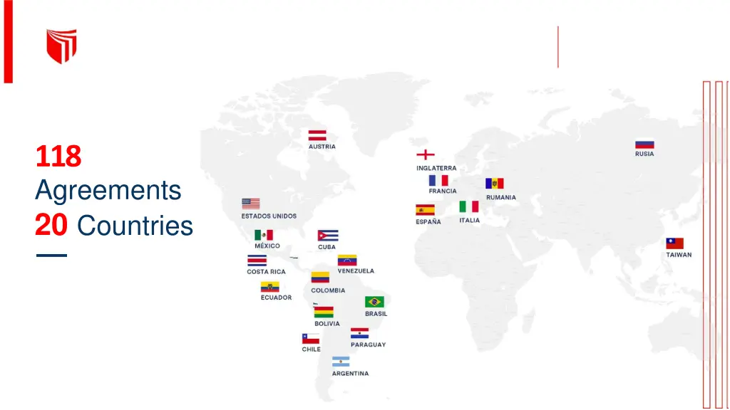 118 agreements 20 countries