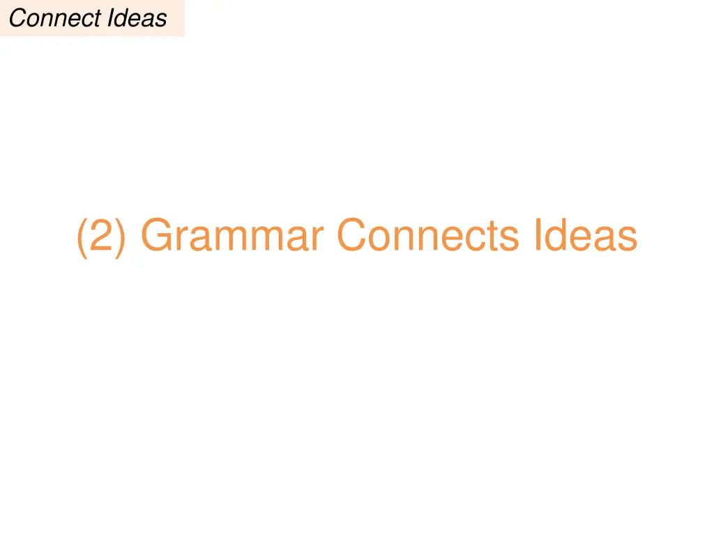 connect ideas