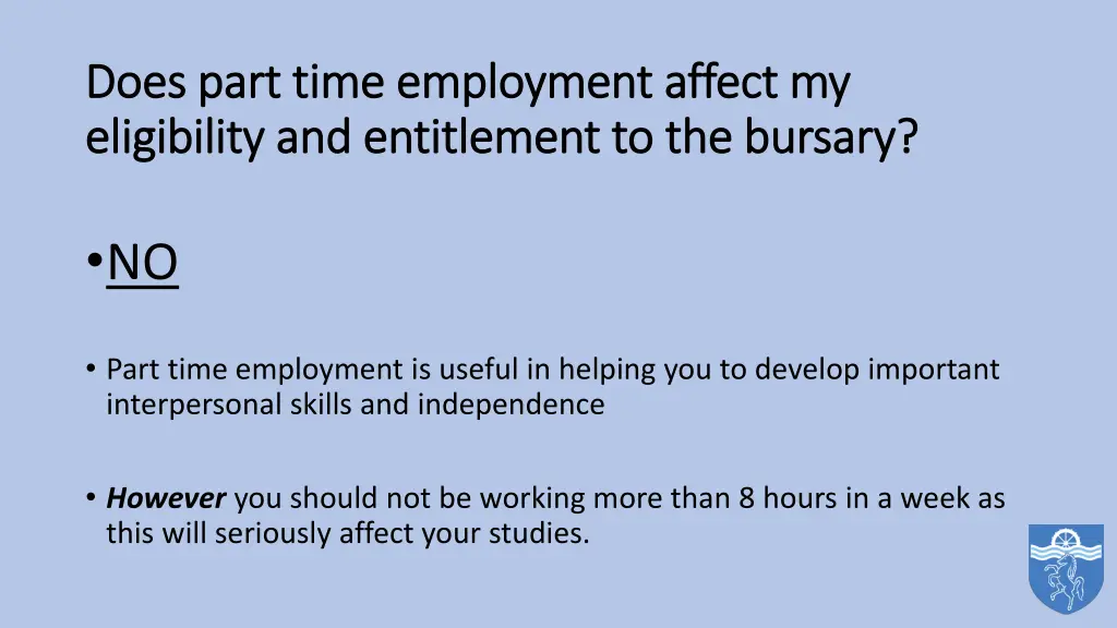 does part time employment affect my does part