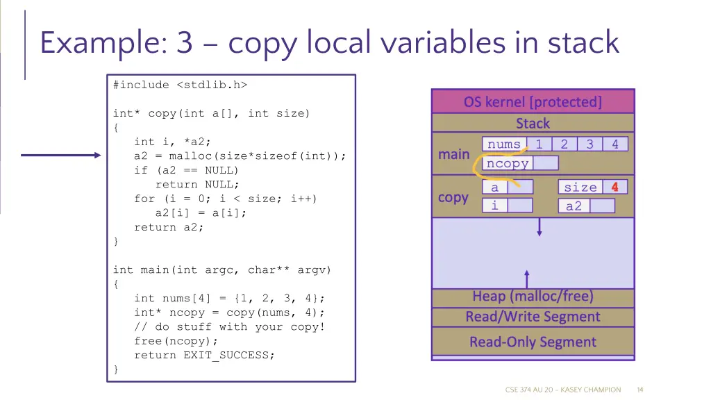 example 3 copy local variables in stack