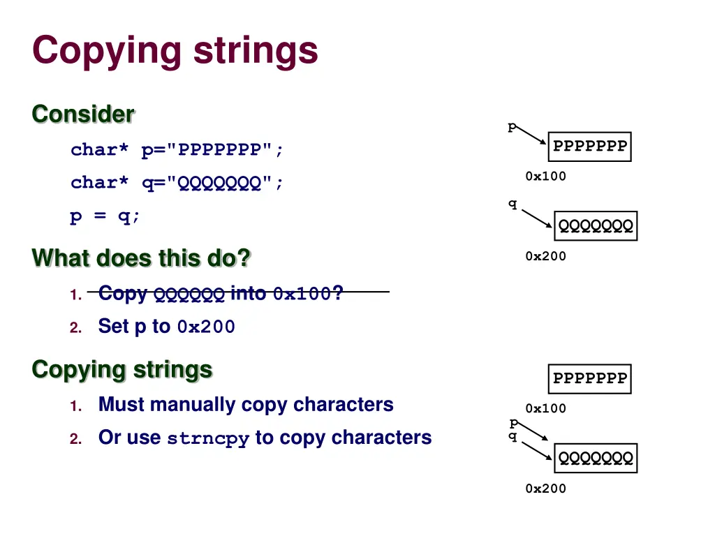 copying strings 1