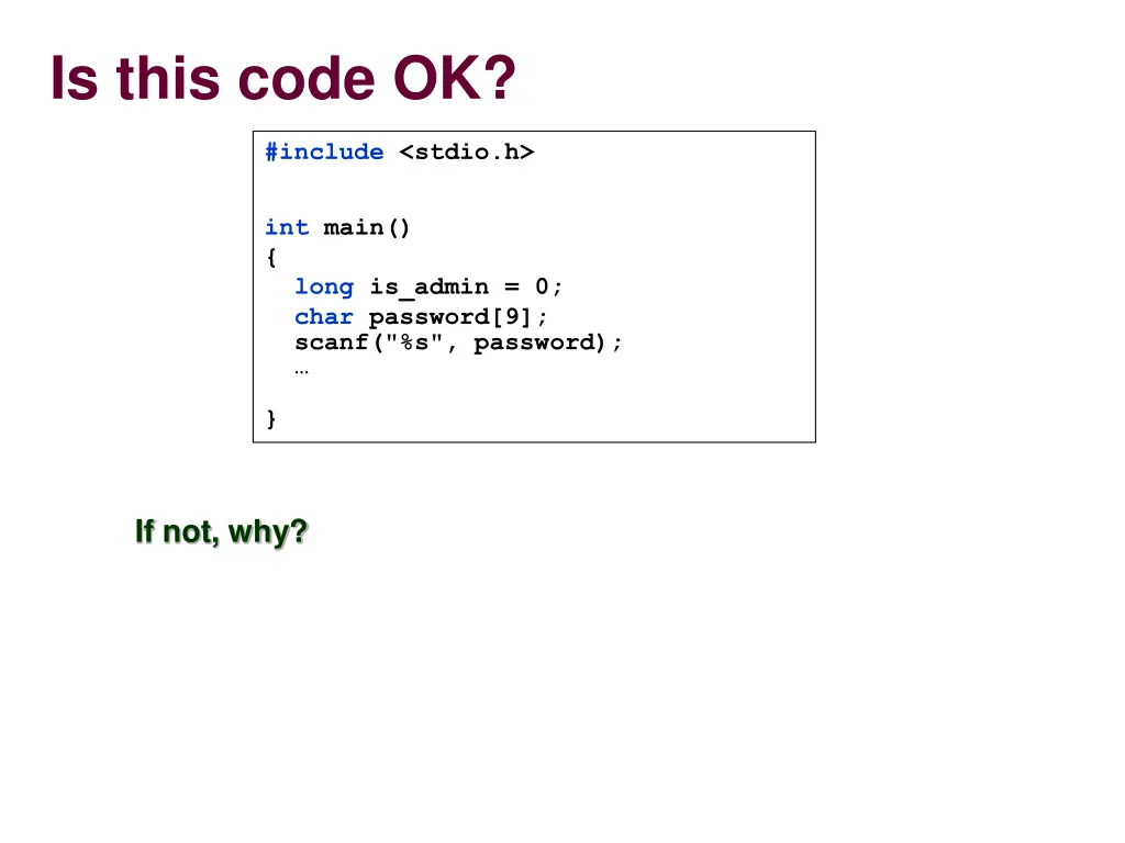 is this code ok 1