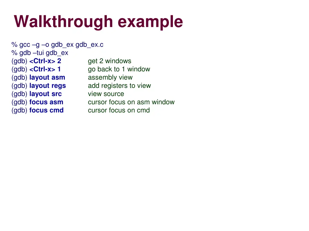 walkthrough example