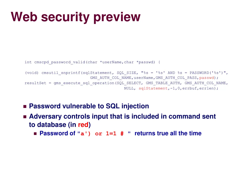 web security preview