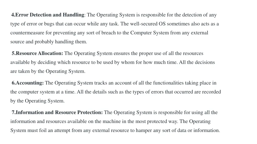 4 error detection and handling the operating