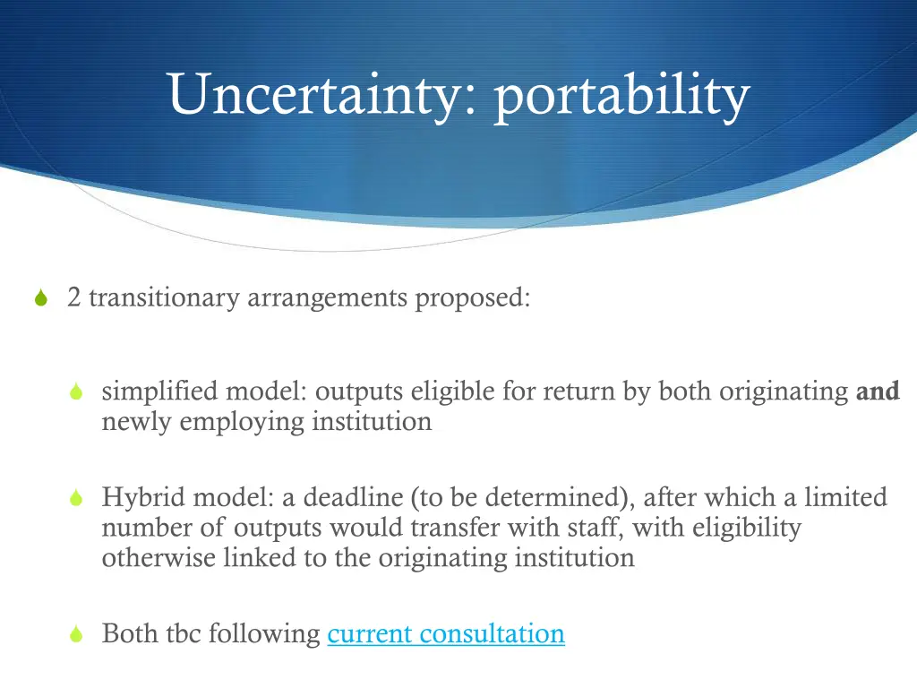 uncertainty portability 1