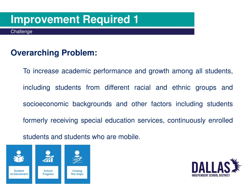 improvement required 1