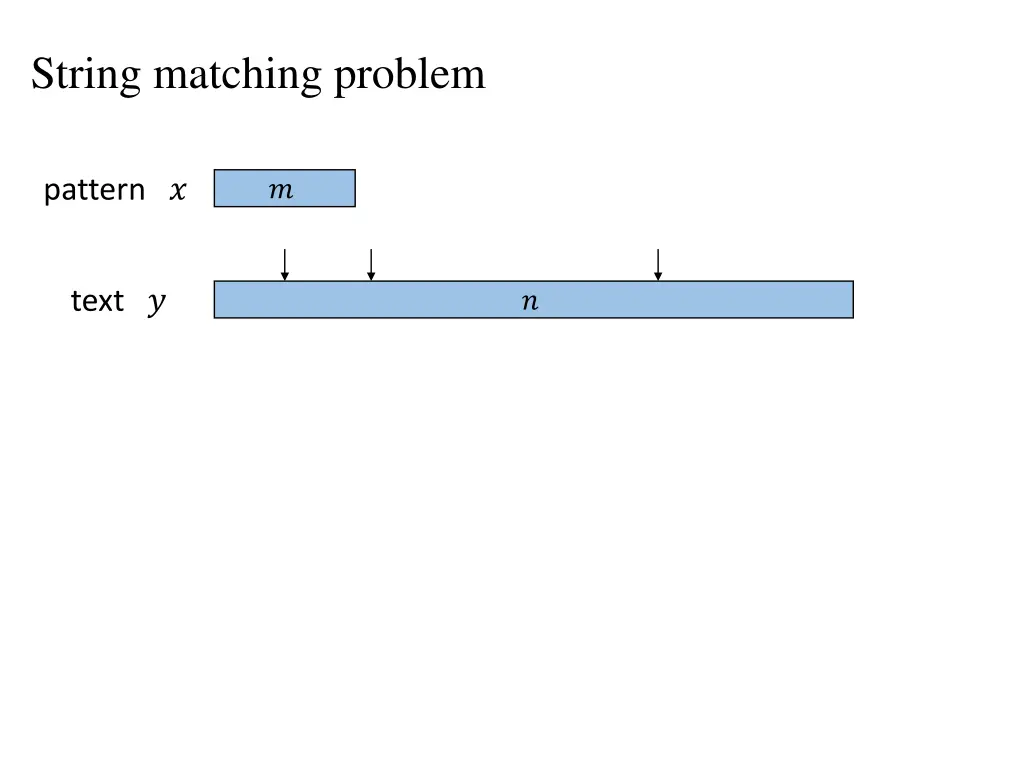 string matching problem