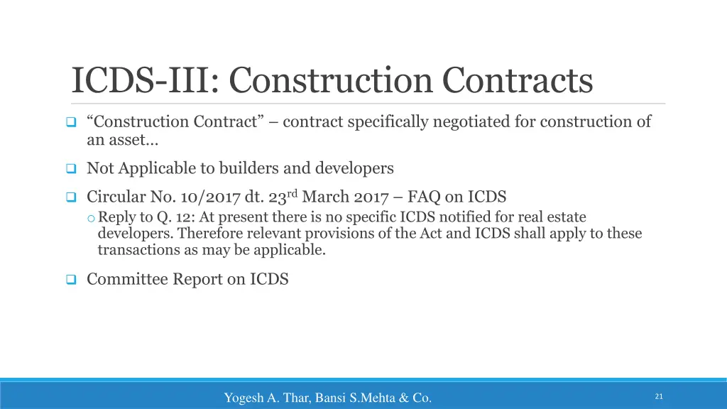 icds iii construction contracts
