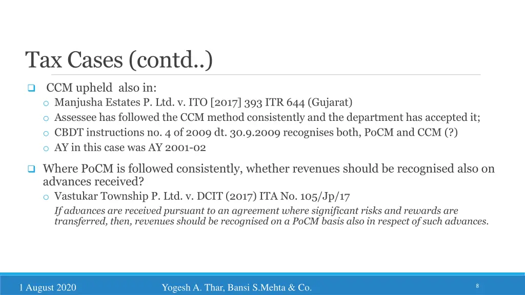 tax cases contd