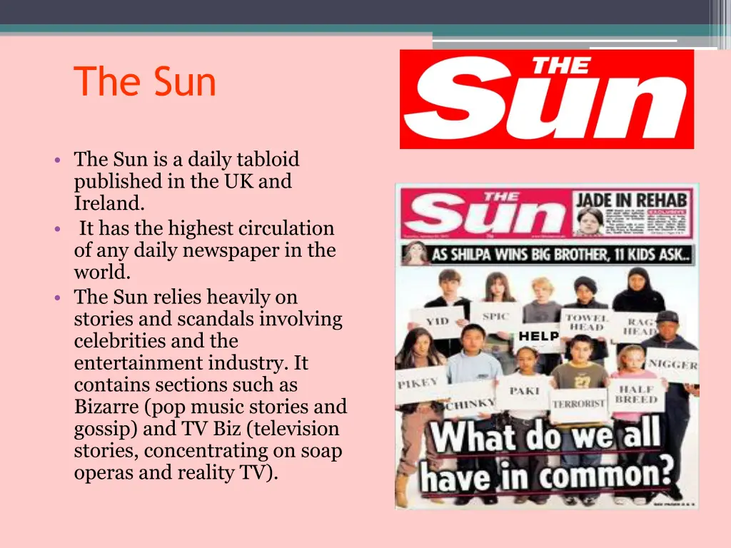 the sun
