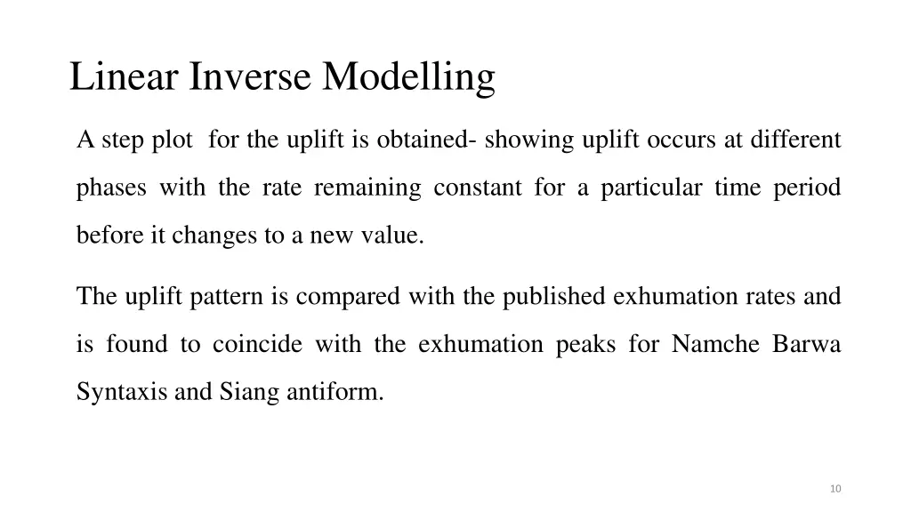 linear inverse modelling 2
