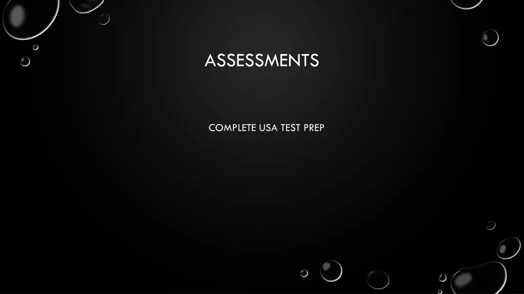 assessments