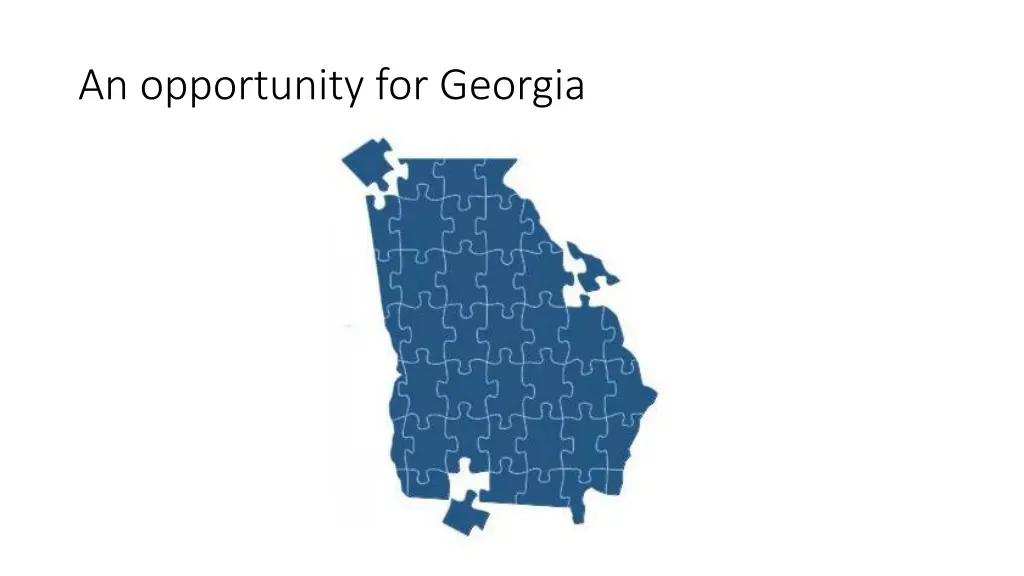 an opportunity for georgia