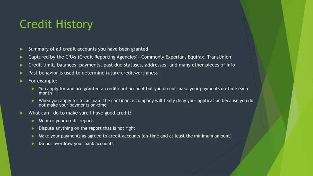 credit history