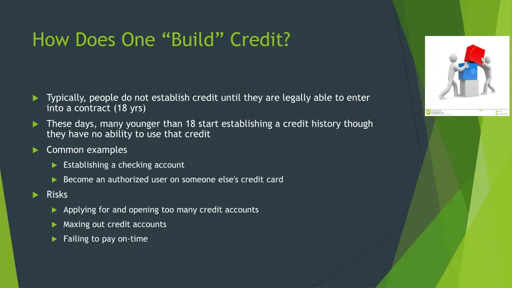how does one build credit
