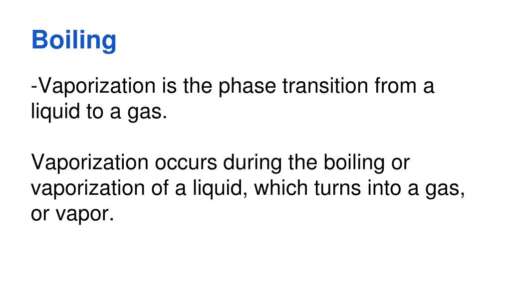 boiling