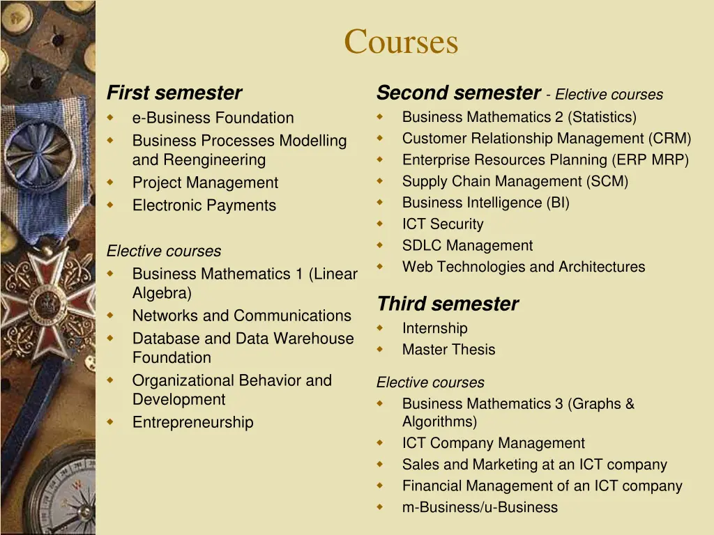 courses