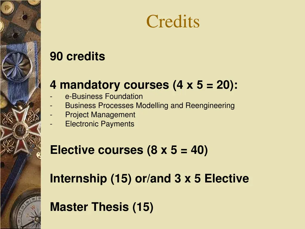 credits